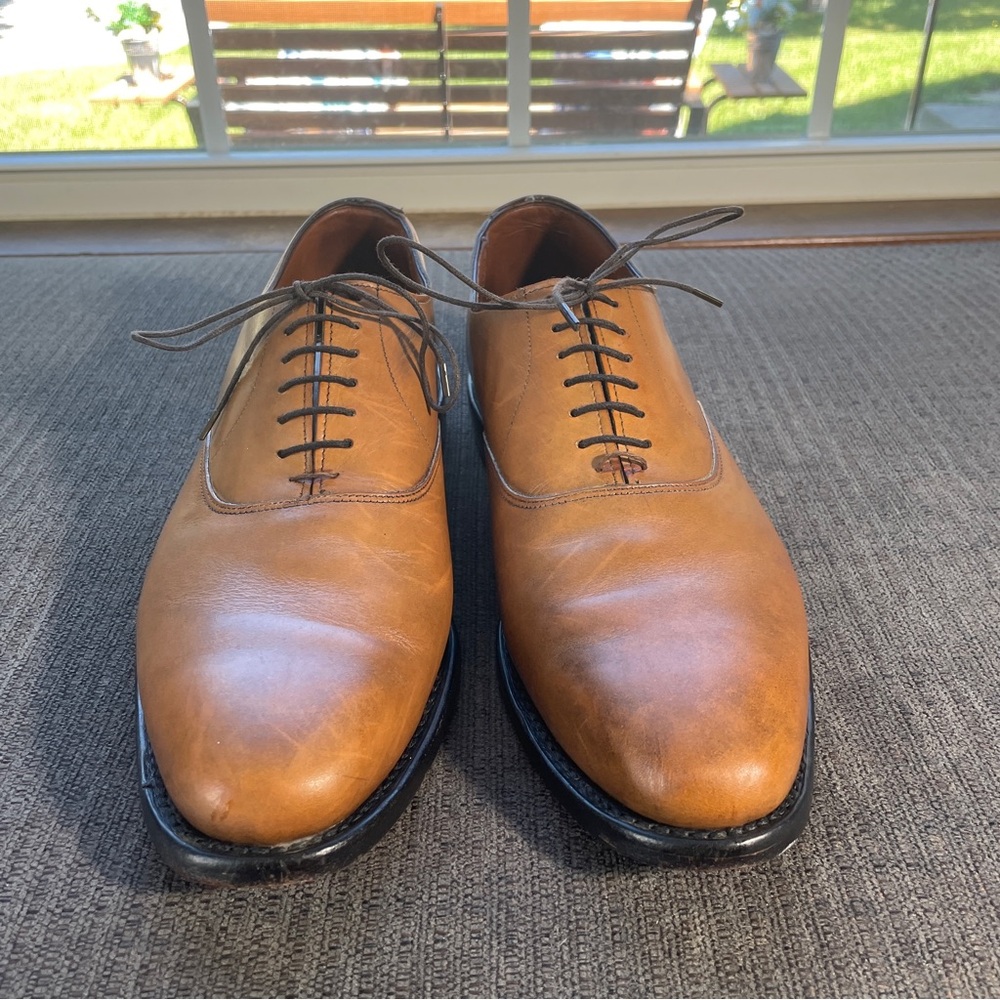 Allen Edmonds 10 D Carlyle Plain Toe Oxford Walnut